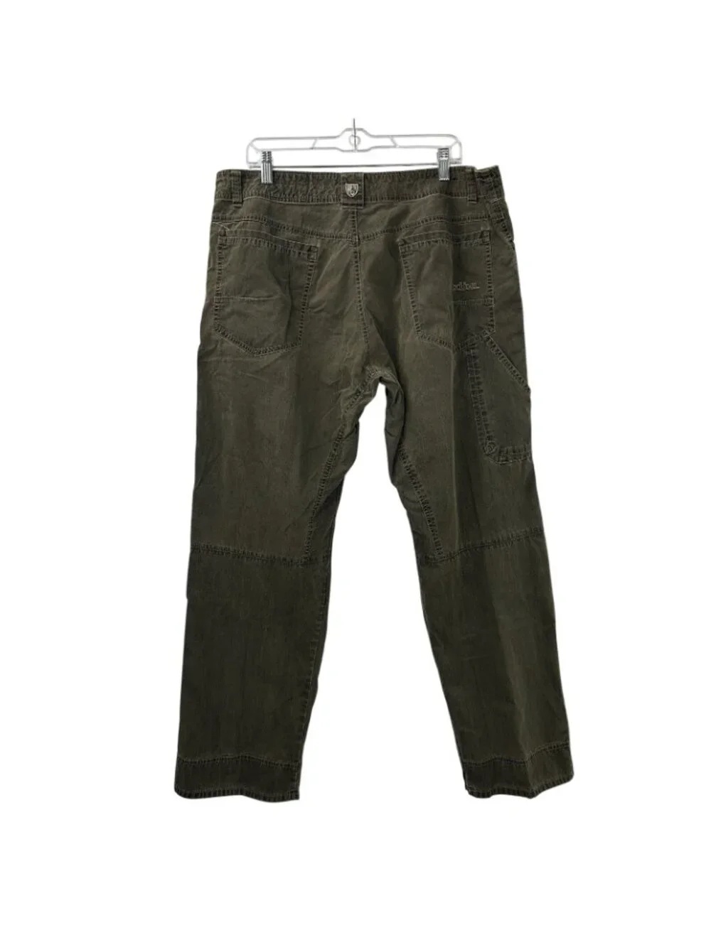 Kuhl Revolvr Pants Mens Size 38x32 Olive Green Vintage Patina Dye Outdoor Hiking - Picture 2 of 16